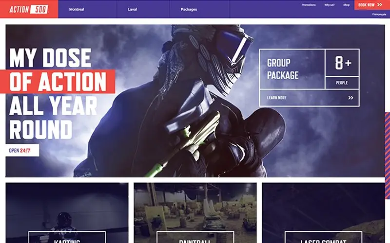 Action 500 website preview