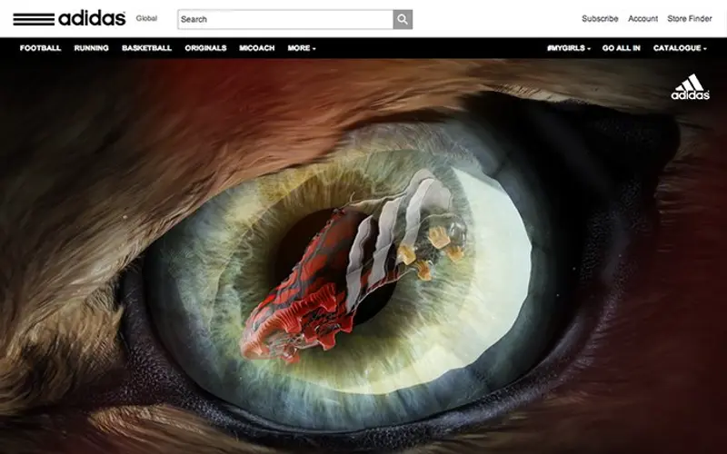 adidas Predator website preview