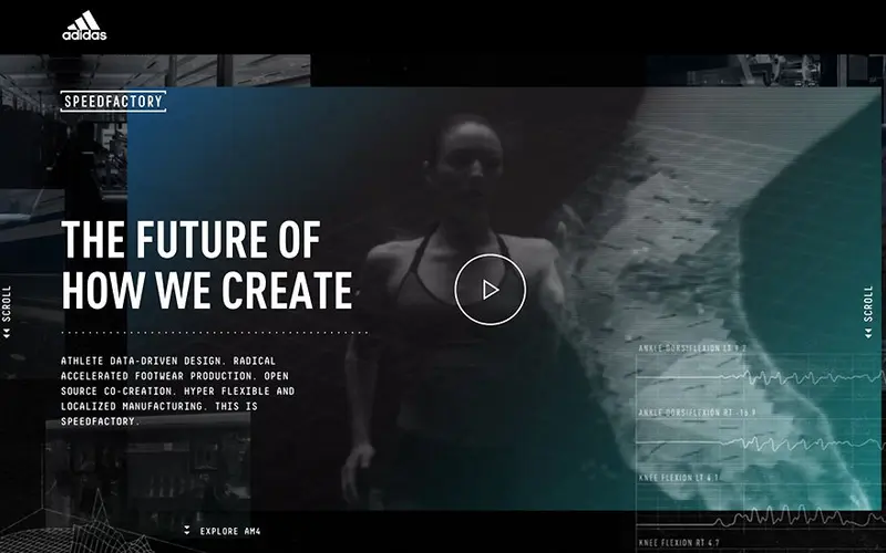 adidas Speedfactory website preview